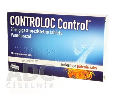 CONTROLOC Control 20 mg gastrorezistentné tablety
