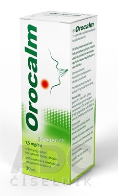 Orocalm 1,5 mg/ml orálna roztoková aerodisperzia