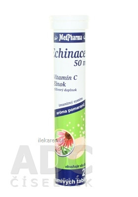 MedPharma ECHINACEA 50 mg + vitamín C + Zinok