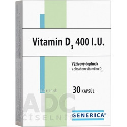 GENERICA Vitamin D3 400 I.U.