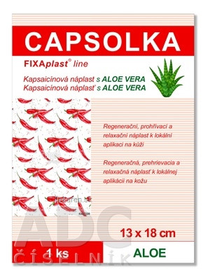 CAPSOLKA hrejivá kapsaicínová náplasť s ALOE VERA