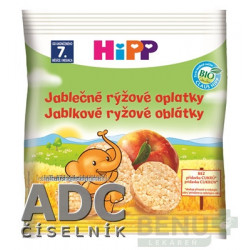 HiPP BIO OBLÁTKY Jablkové ryžové