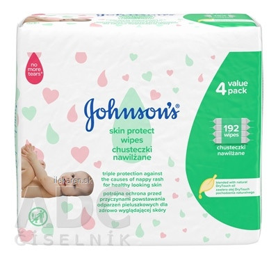 Johnson's Skin Protect detské vlhčené obrúsky