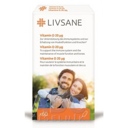 LIVSANE Vitamín D 20 μg