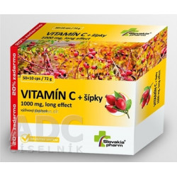 Slovakiapharm VITAMÍN C 1000 mg +šípky long effect
