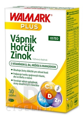 WALMARK Vápnik Horčík Zinok OSTEO