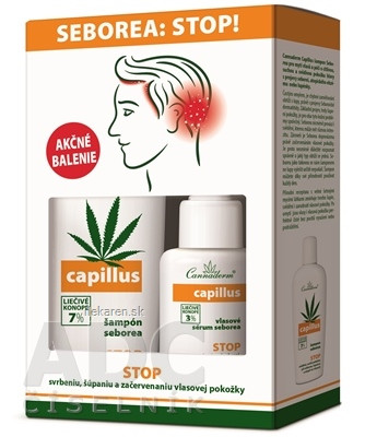 Cannaderm CAPILLUS šampón + sérum seborea DUO-pack