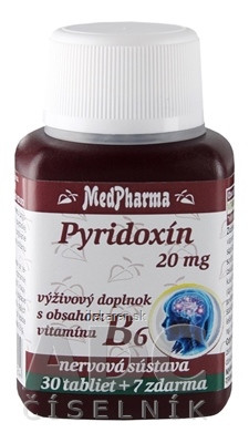 MedPharma PYRIDOXÍN 20 mg  (vitamín B6)