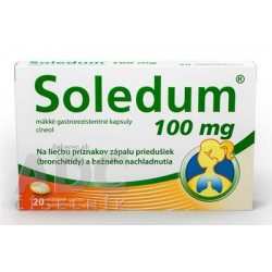 Soledum 100 mg mäkké gastrorezistentné kapsuly