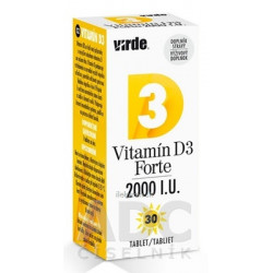 VIRDE Vitamín D3 Forte 2000 I.U.