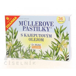 MÜLLEROVE PASTILKY S KAJEPUTOVÝM OLEJOM