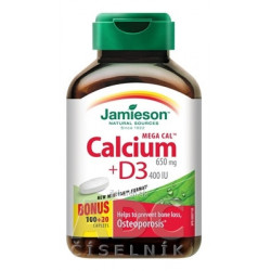 JAMIESON MEGA CAL VÁPNIK + VITAMIN D3