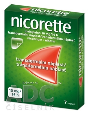 Nicorette invisipatch 10 mg/16 h transder. náplasť