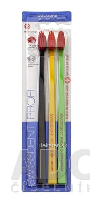 SWISSDENT PROFI Colours Soft-Medium zubná kefka