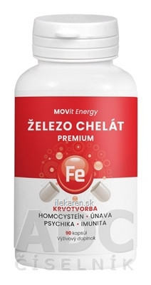 MOVit Železo Chelát Premium MOVit Železo Chelát Premium