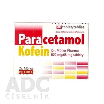 Paracetamol Kofein Dr. Müller Pharma 500 mg/65 mg Paracetamol Kofein Dr. Müller Pharma 500 mg/65 mg