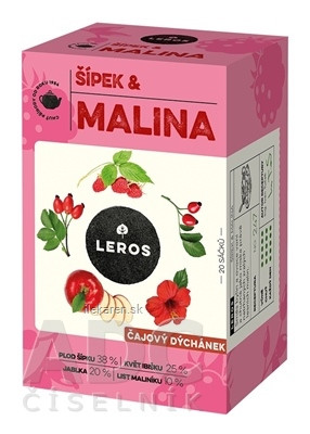LEROS ČAJOVÁ CHVÍĽKA ŠÍPKA & MALINA LEROS ČAJOVÁ CHVÍĽKA ŠÍPKA & MALINA