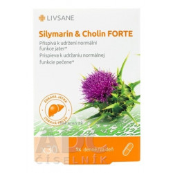 LIVSANE Silymarín a cholin FORTE