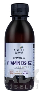 Adelle Davis Lipozomálny VITAMÍN D3+K2